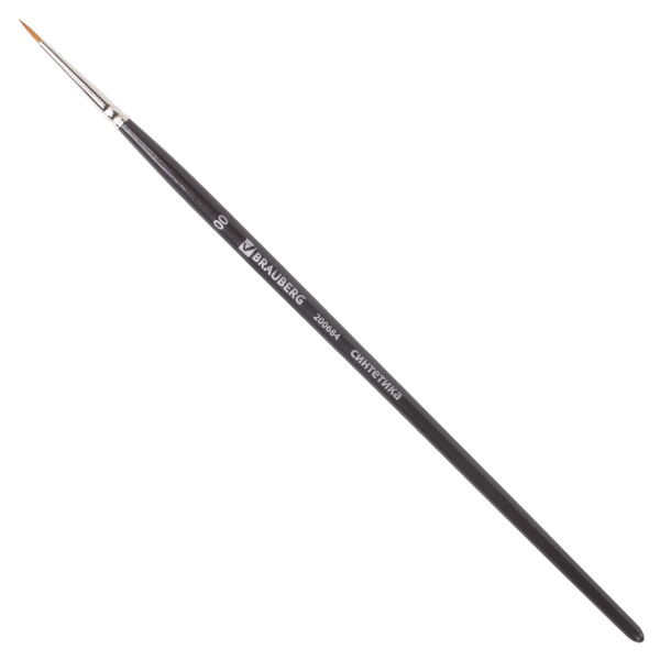 Кисть художественная проф. BRAUBERG ART CLASSIC, синтетика мягкая под колонок, кругл, № 00, кор руч