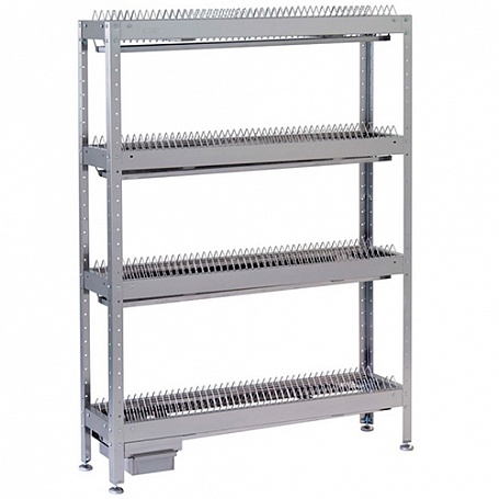 Стеллаж для тарелок СКТ-1/1200 (нержавеющая сталь, разборный) 1200х300х1650 мм.