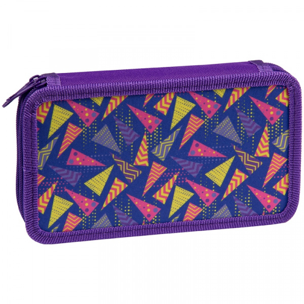 Пенал 2 отделения, 190*110 ArtSpace "Фиолетовый принт", ткань ш\к 10700