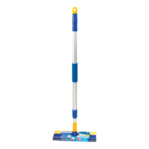 Стекломойка ЛАЙМА "Дом и офис" алюм.телеск.ручка 76-125см,раб.часть 25см,(стяжка,губка,ручка)
