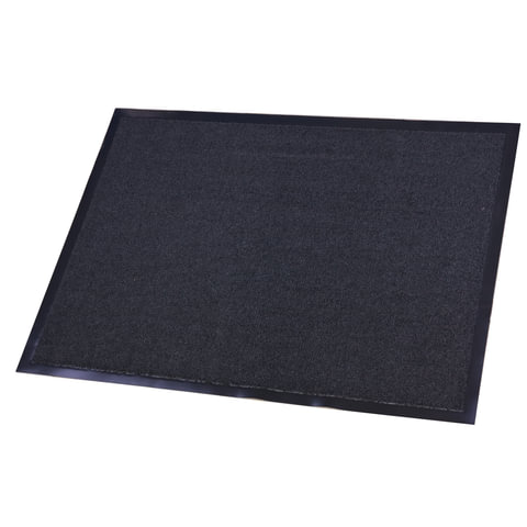 Коврик входной ворсовый влаго-грязезащитный FLOORTEX 80*120 см, темно-серый