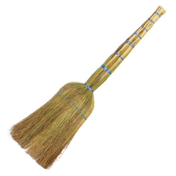 Веник сорго 3-х прошивной, "Стандарт", 320-340 г, ширина метелки 27-30 см, длина 79 см, 604228 