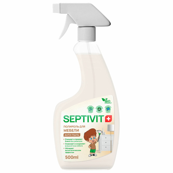 Полироль для мебели SEPTIVIT 500мл, биоразлагаемый, триггер