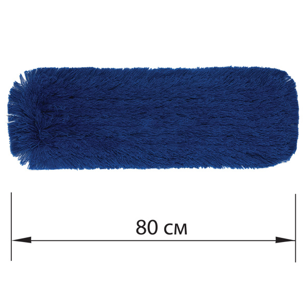 Насадка МОП плоская 80 см для швабры-рамки, карманы, СУХАЯ УБОРКА, акрил, LAIMA EXPERT, 605321 