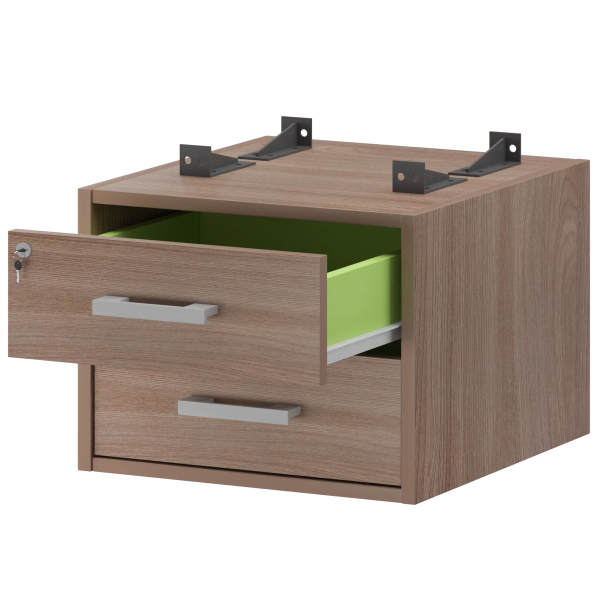 Тумба АМТ2-02Ц.60 (АМТ2-02Ц, АМТ2-02.60, КК(ПБ)-01) темный шимо/антрацит