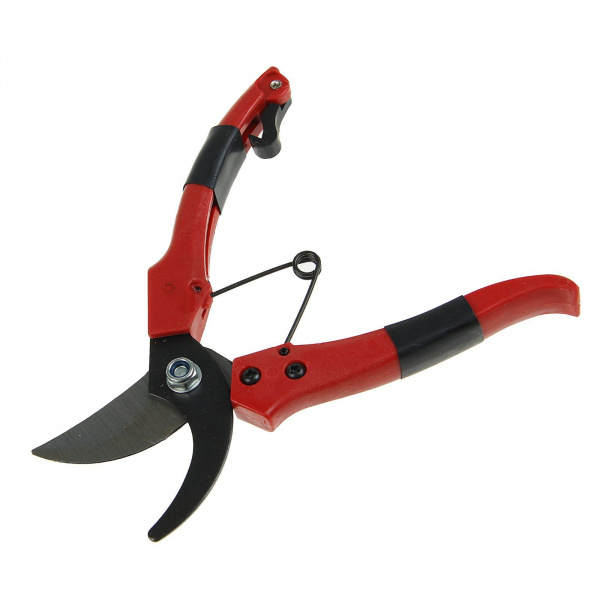 Секатор плоскостной, 8" (20 см), пластиковые ручки