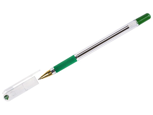 Ручка шар."MC GOLD", зеленая, 0,5мм, грип, штрих-код