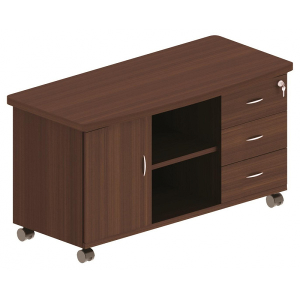 Тумба выкатная Форум 1281х581х701 мм ((орех))
