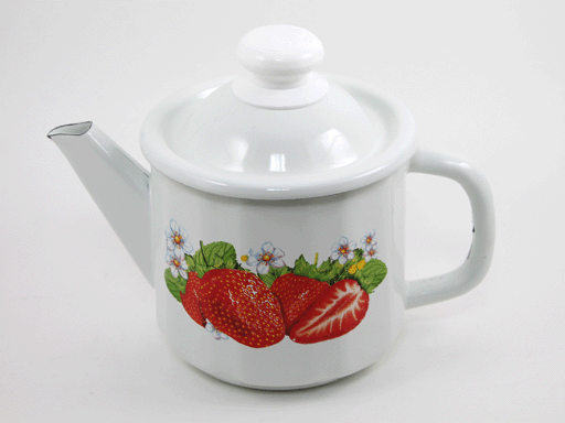 Чайник эмал.1,0л 01-2707/4-Клубника-Д