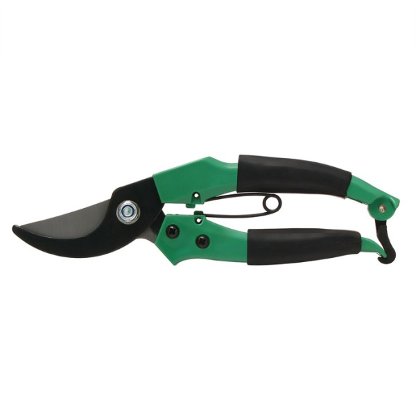 Секатор плоскостной, 8" (20 см), пластиковые ручки