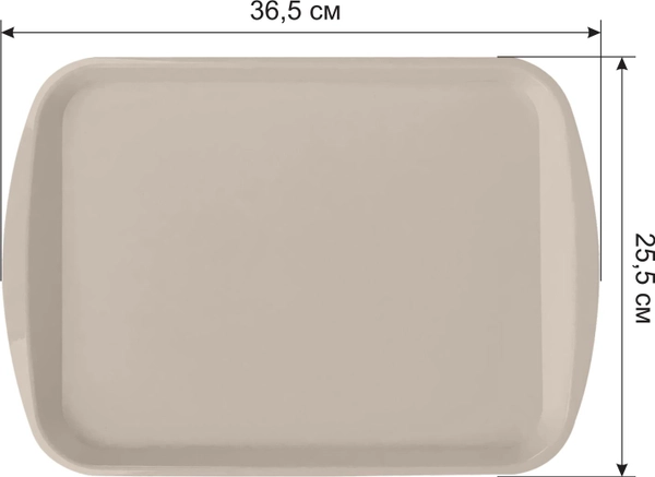 Поднос Sugaramp;Spice 37х26см латте