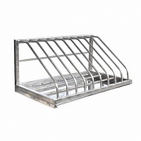 Полка для кухонных досок ПКНД-4 нерж. (300х350х280 мм)