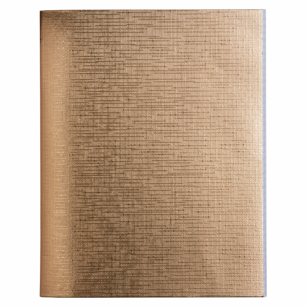 Тетрадь бумвинил 48л. клетка HATBER, офсет №1, ЗОЛОТО Metallic, 48Т5бвВ1