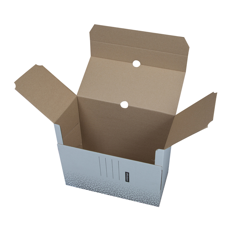 Короб архивный с клапаном OfficeSpace "Standard" плотный, микрогофрокартон, 150мм, белый, до 1400л