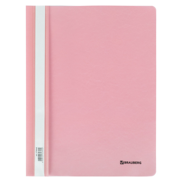 Папка-скоросшиватель пластик. BRAUBERG "Pastel" А4, 130/180 мкм, персиковый Папка-скоросшиватель пластик. BRAUBERG "Pastel" А4, 130/180 мкм, персиковый