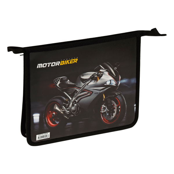 Папка для тетрадей 1 отделение, А5, ArtSpace "Biker", 240*190*40мм, пластик, на молнии ПТЛ-715_48928