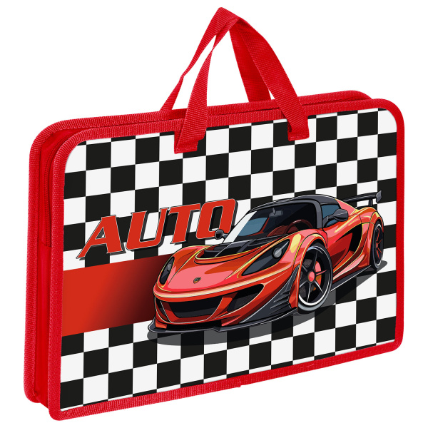 Папка на молнии с ручками ЮНЛАНДИЯ А4, 1 отделение, пластик, ширина 45 мм, Auto, 272150 Папка на молнии с ручками ЮНЛАНДИЯ А4, 1 отделение, пластик, ширина 45 мм, Auto, 272150