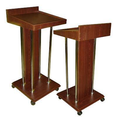 Трибуна 500х500х1150, орех 3