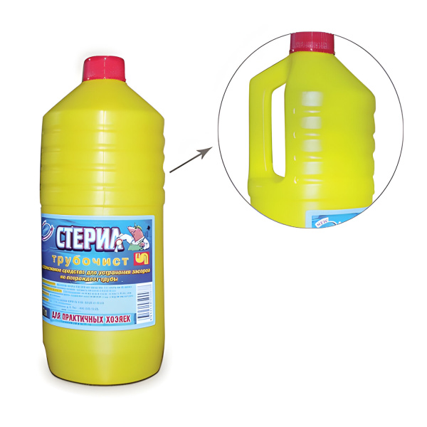 Средство для прочистки канализационных труб 1л ТРУБОЧИСТ (тип КРОТ)  Средство для прочистки канализационных труб 1л ТРУБОЧИСТ (тип КРОТ)