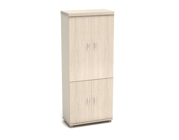 Шкаф высокий 854х445х2105 (М97+М45+М53*2+М52*2) шамони светлый Модерн