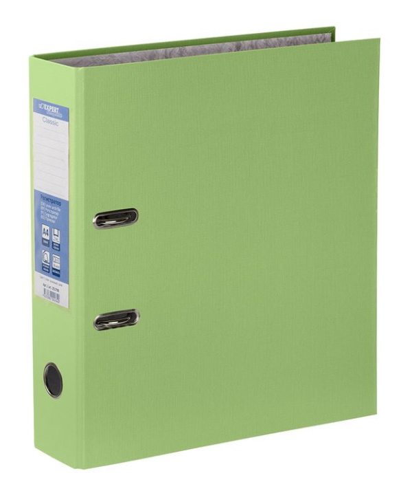 Папка-регистратор 75 мм Expert Complete Classic, PVC, арочный механ., салатовый