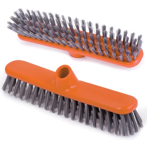 Щетка для уборки IDEA "Шробер модерн", ширина 27см, высота щетины 3,5см, пластик, красная, М 5108