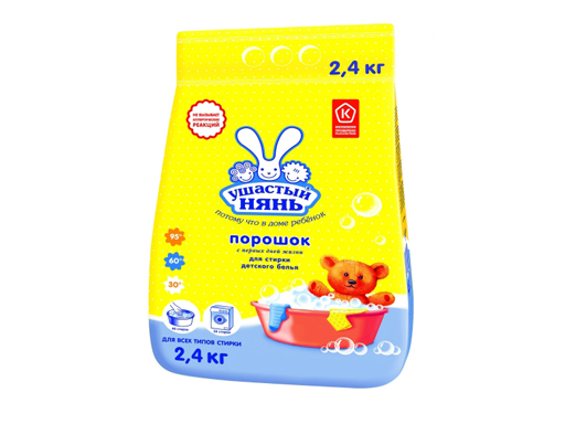 Стиральный порошок Ушастый нянь детский 2,4кг (Ангарск) 01013