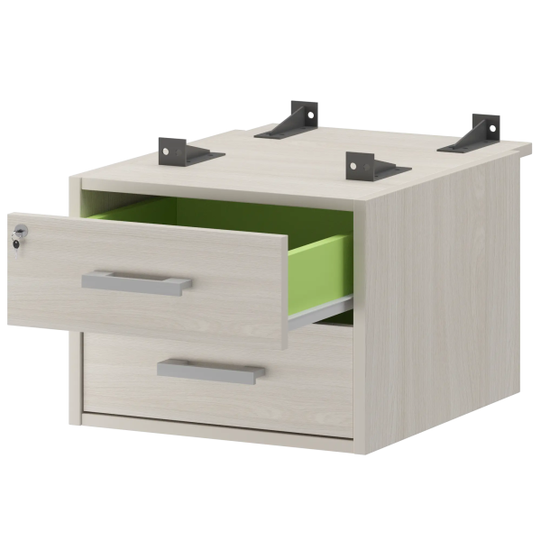 Тумба АМТ2-02Ц.73 (АМТ2-02Ц, АМТ2-02.73, КК(ПБ)-01) ясень шимо/антрацит