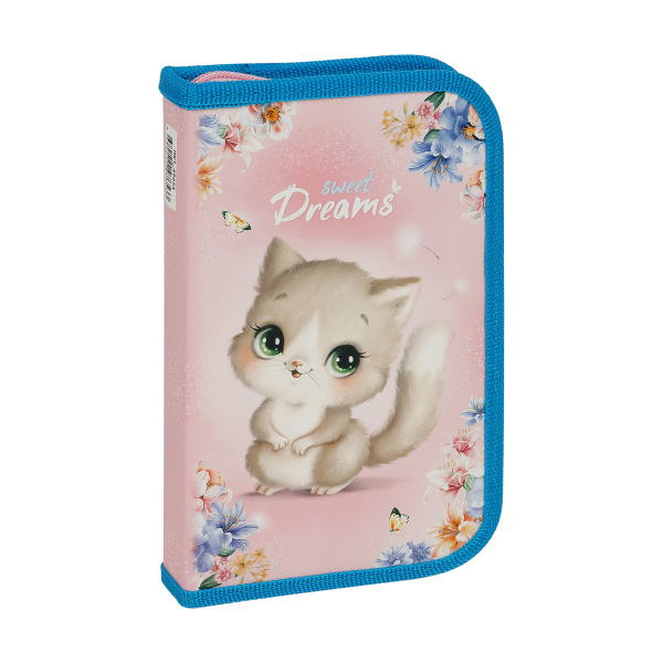 Пенал 1 отделение, 190*115 ArtSpace "Kitty", ламинированный картон, софт-тач ПК1_49653