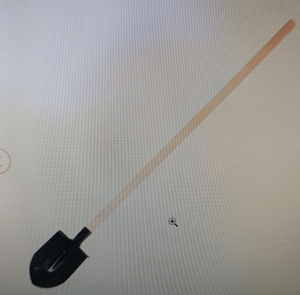 Лопата штыковая (рельсовая сталь) с черенком