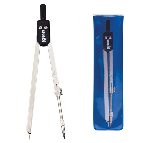 Циркуль KRONOS "Student" 301, 135 мм в чехле Италия