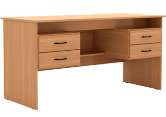 Стол учителя двухтумбовый 1500*625*750 ольха, М154.2 Стол учителя двухтумбовый 1500*625*750 ольха, М154.2