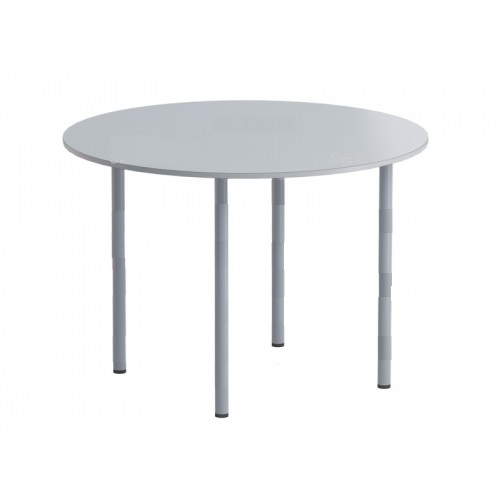 Стол круглый, 6гр, 1100х1100х760мм, серый 