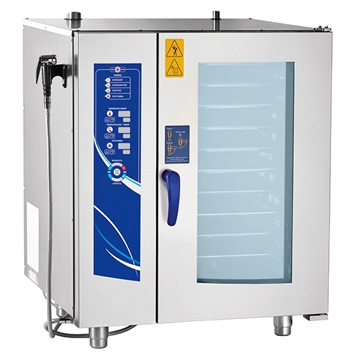 Пароконвектомат ПКА10-1/1ВМ2 (инжекционный., 10 GN 1/1, вся нерж, без гастроемкостей, 3х-канальный 