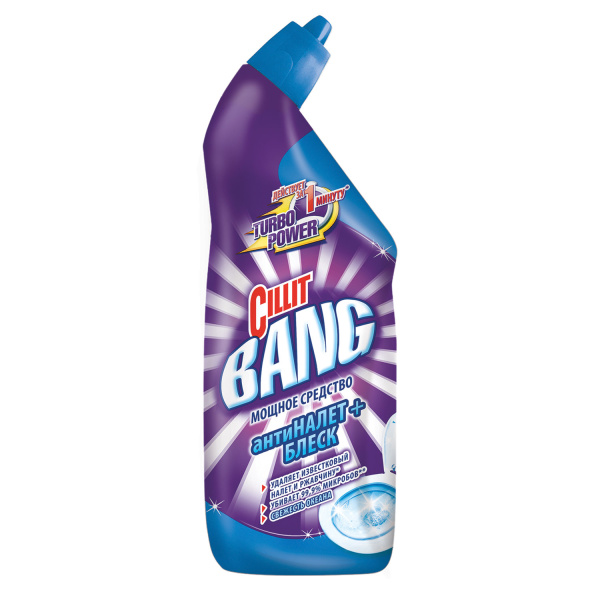 Средство для уборки туалета CILLIT BANG (Силлит Бэнг), 750 мл, антиналет и блеск, «Свежесть океана»