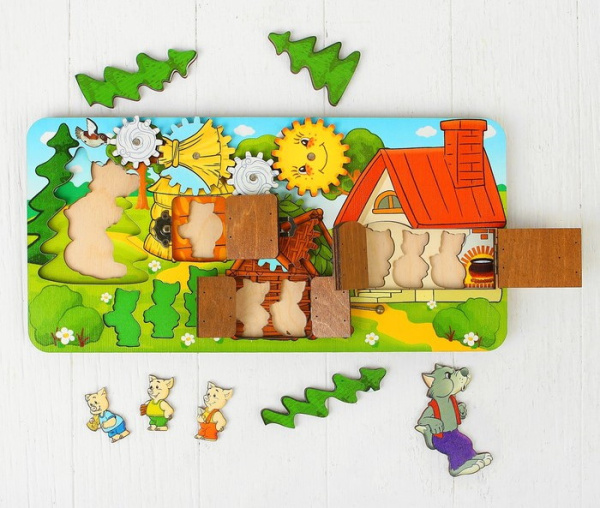 Бизиборд «Три поросёнка»