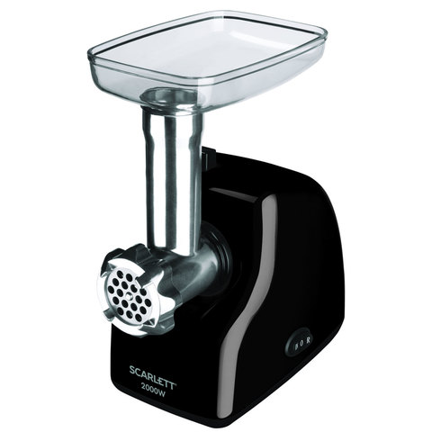 Мясорубка SCARLETT SC-MG45M15, 2000 Вт, производительность 2,5 кг, реверс, металлический шнек, пласт