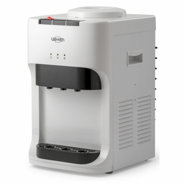 Кулер для воды VATTEN D45WK, настольный, НАГРЕВ/ОХЛАЖДЕНИЕ КОМПРЕССОРНОЕ, 3 крана, белый