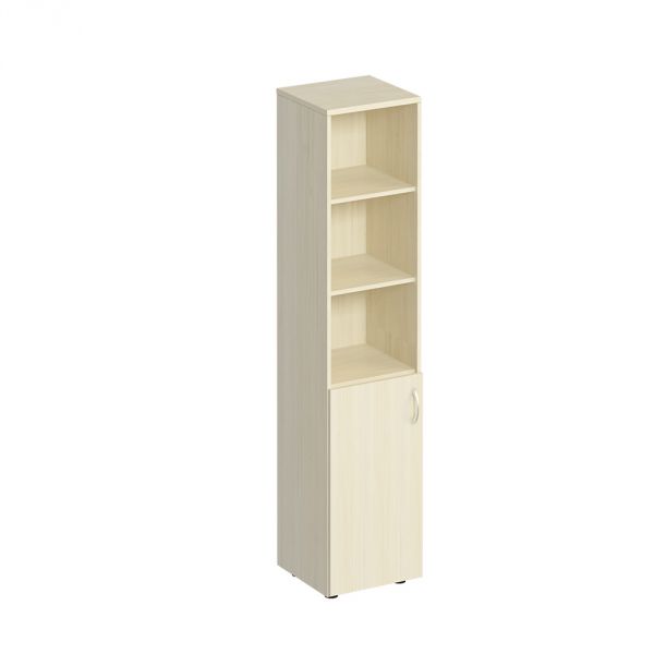 Шкаф для документов узкий полузакрытый 40x38x200 К 380 дуб шамони Комфорт