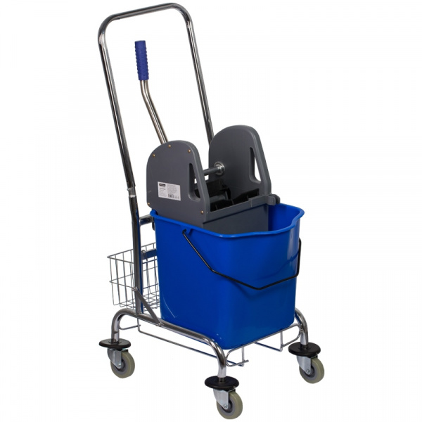 Тележка уборочная OfficeClean Professional 1 ведро, 25л, металлический каркас, отжим
