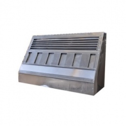 Вытяжка вентиляционная ВВ-1,0 нержав. (1000х1000х350мм) пристенная