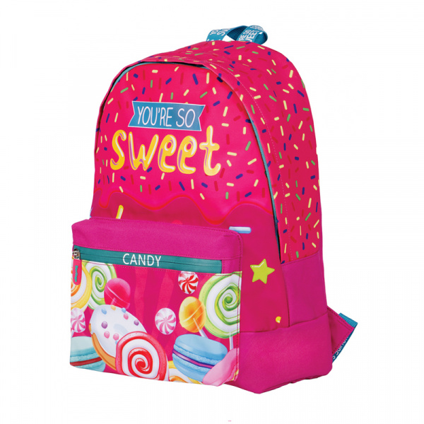 Рюкзак Berlingo Nice "Sweet Candy" 40*29*16 см, 1 отделение, 1 карман, уплотненная спинка RU05701