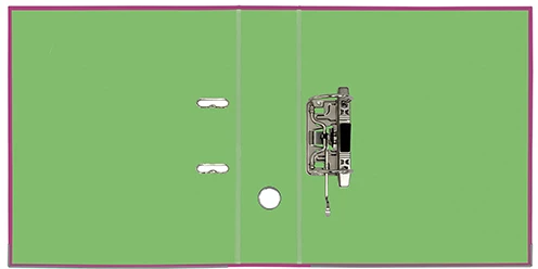 Папка-регистратор Lamark PVC двустороннее покрытие 75мм розовый/св.зеленый