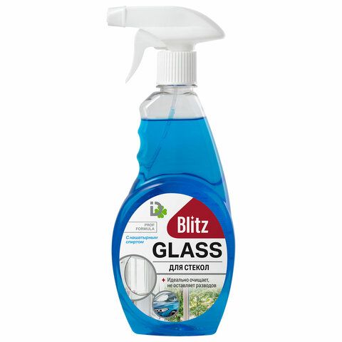 Средство для мытья стекол и зеркал BLITZ, 500мл, с нашатырным спиртом, рыспылитель, 9000004