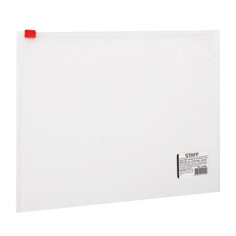 Папка-конверт на молнии STAFF А5 245*190мм, 0,12мм, 224980