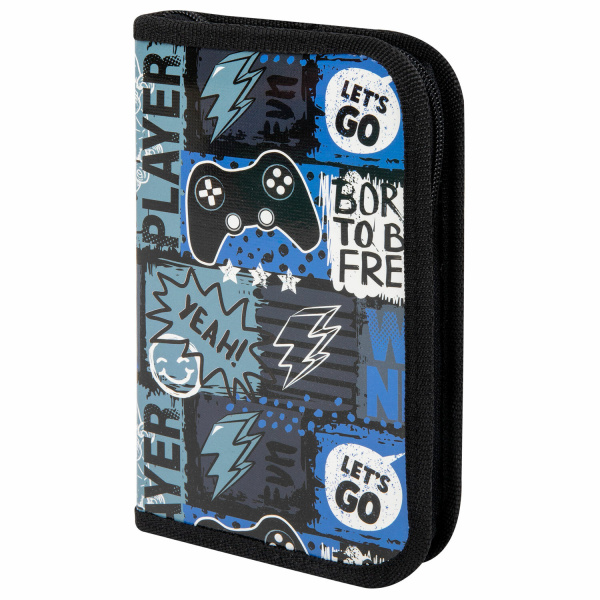 Пенал ПИФАГОР, 1 отделение, ламинированный картон, 19х11 см, Press play, 272242