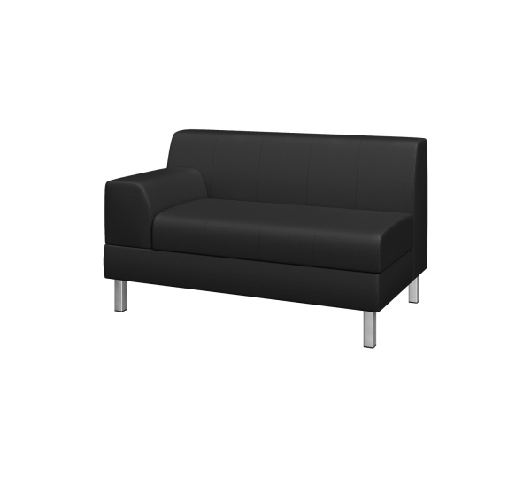 Модуль Флагман 2-местный правый 1270х770х735мм Oregon 16 (кожзам черный) 