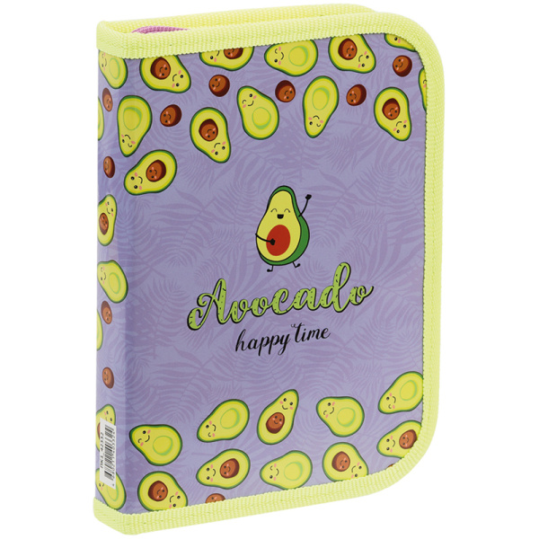 Пенал 1 отделение, 190*130 ArtSpace "Avocado", ламинированный картон ПК1_42332