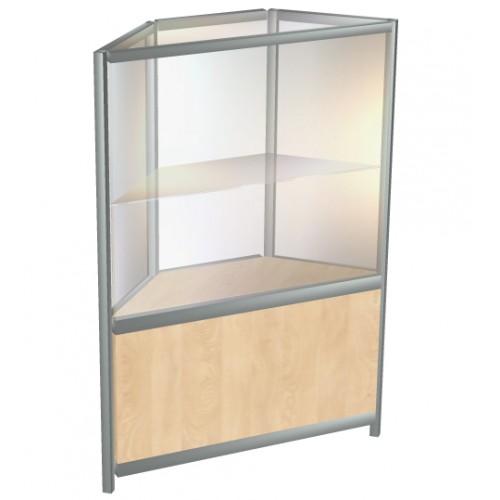 Прилавок из АЛПРО угол наружный (АЛПРО 8), 700х700х900 мм.