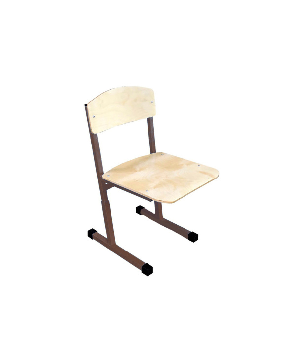 Стул ученический регулируемый г. р. 2 - 4 (300-380 мм) м/к корич